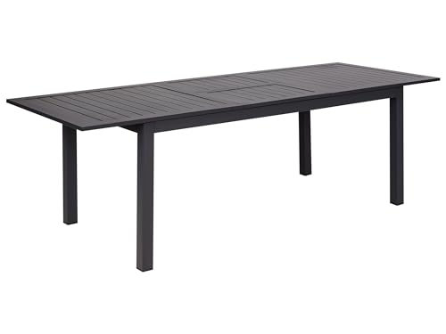Gartentisch für 8 Personen Aluminium grau 180-240 x 90 cm ausziehbar Skaloma Gartentisch für 8 Personen Aluminium grau 180-240 x 90 cm ausziehbar Skaloma von Beliani