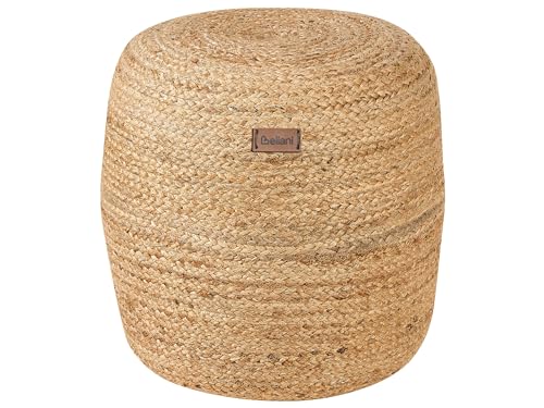 Indoor Pouf sandbeige Jute Füllung EPS rund ⌀ 46 cm Boho Dalama Indoor Pouf sandbeige Jute Füllung EPS rund ⌀ 46 cm Boho Dalama von Beliani
