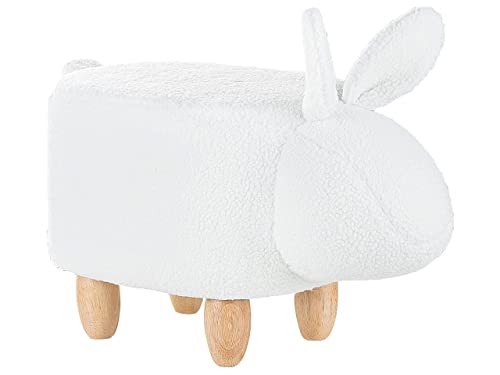 Kinderhocker Sitzhocker Hasenhocker Tierhocker in Hasen-Form für Kinder Bunny von Beliani