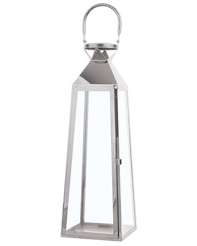 Klassische Laterne Silber 53 cm Crete Klassische Laterne Silber 53 cm Crete von Beliani