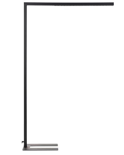 LED-Stehlampe Metall schwarz 194 cm Touch-Funktion dimmbar Bogenlampe Mensa von Beliani