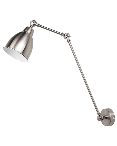 Moderne Hängeleuchte Metall Satin Nickel silber Mississippi L von Beliani