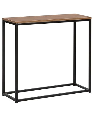 Moderner, rechteckiger Konsolentisch Holz Optik Dunkelbraun Metallgestell Delano Moderner, rechteckiger Konsolentisch Holz Optik Dunkelbraun Metallgestell Delano von Beliani