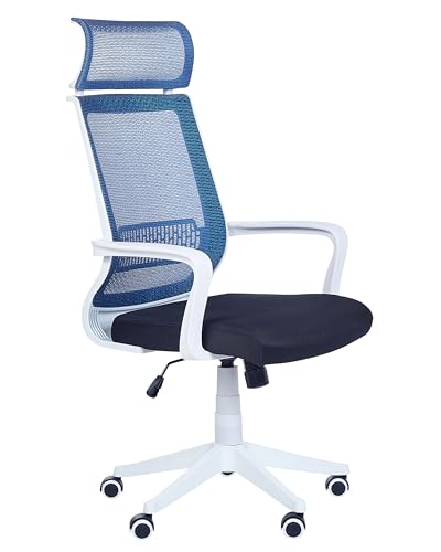 Moderner Bürostuhl blau Armlehnen höhenverstellbar Leader von Beliani