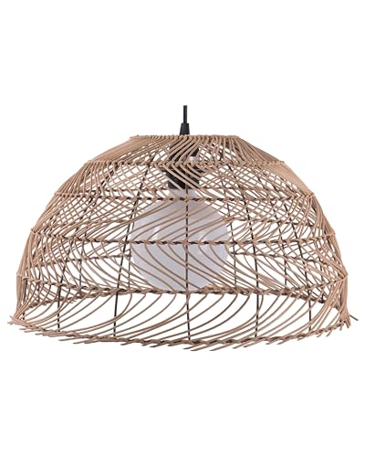 Pendelleuchte im Kolonialstil Rattan Leuchte natürlich Selenge Pendelleuchte im Kolonialstil Rattan Leuchte natürlich Selenge von Beliani