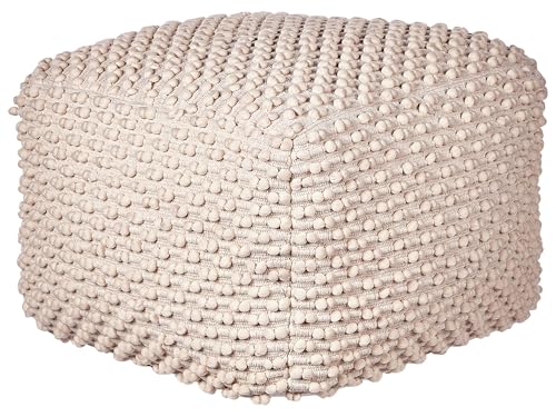 Pouf Baumwolle beige/Taupe 50x50x35cm quadratisch Boho Stil Kingri Pouf Baumwolle beige/Taupe 50x50x35cm quadratisch Boho Stil Kingri von Beliani