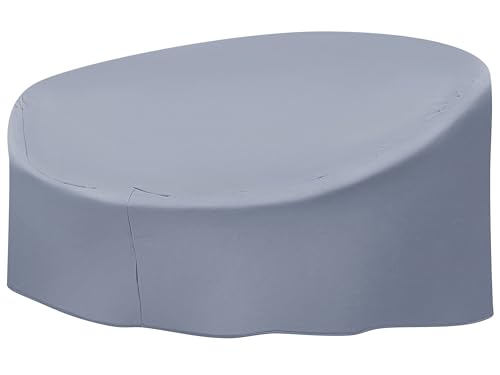 Regenschutz für Sonneninsel grau mit Reißverschluss 75 x 140 x 165 cm Sylt CHUVA von Beliani