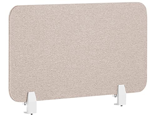 Schreibtisch Trennwand Akustik Polster beige 80 x 40 cm Schallschutz Wally von Beliani