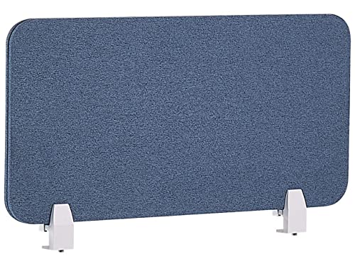 Schreibtisch Trennwand Akustik Polster blau 80 x 40 cm Schallschutz Wally von Beliani