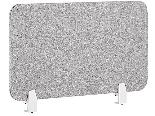 Schreibtisch Trennwand Akustik Polster hellgrau 72 x 40 cm Schallschutz Wally von Beliani