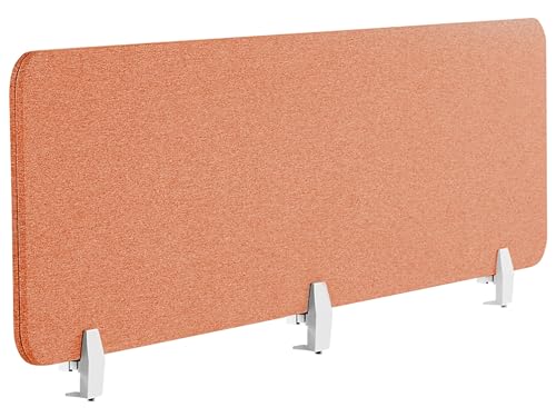 Schreibtisch Trennwand Akustik Polster rot 180 x 40 cm Schallschutz Wally von Beliani