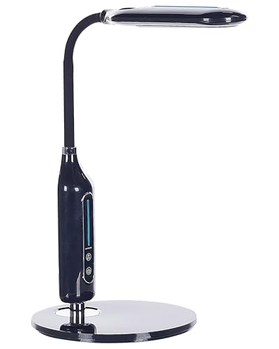 Schreibtischlampe LED schwarz verstellbar 38 cm dimmbar Modern Cygnus von Beliani