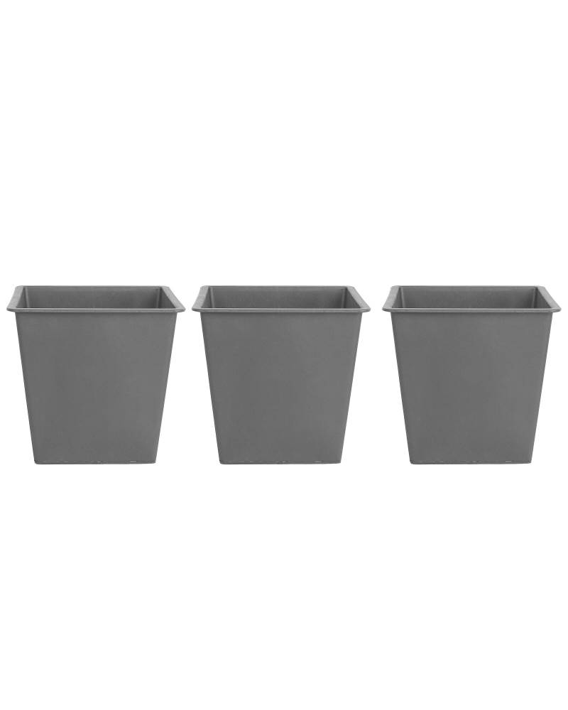 Set di 3 vasi auto irriganti quadrati 42 x 42 x 38 cm von Beliani