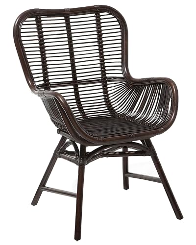 Stuhl aus Rattan braun TOGO von Beliani