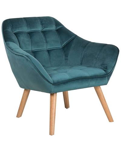 Stylischer Sessel Samtstoff blaugrün Karis von Beliani