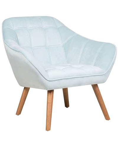 Stylischer Sessel Samtstoff hellblau Karis von Beliani