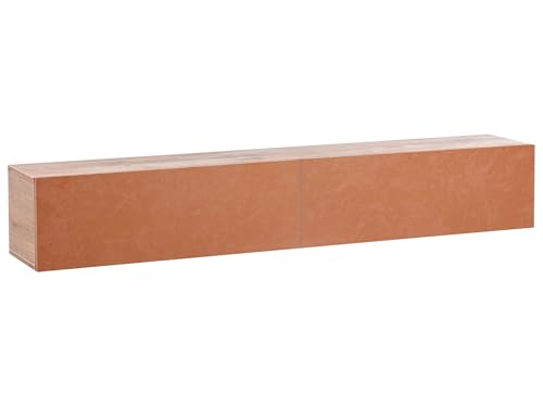 Beliani TV-Möbel schmal wandhängend Holzoptik rot 180 cm mit 2 Türen modern Gladstone von Beliani
