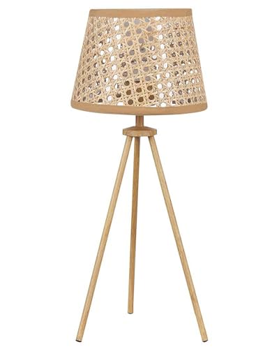 Tischlampe Nachttischlampe Rattan Modern Boho Wohnzimmer Schlafzimmer BOETICA von Beliani