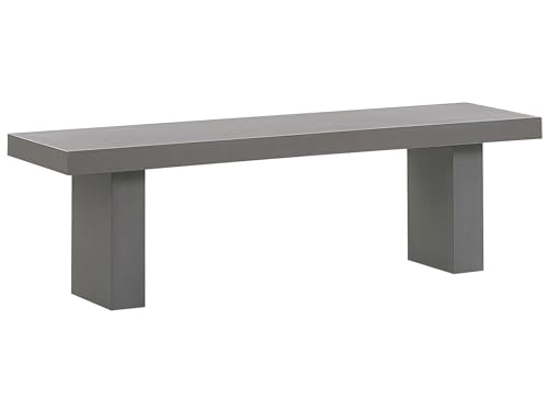 Trendy Gartenbank Beton 150 x 40 cm rechteckig Tranto von Beliani