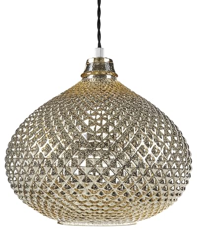 Trendy Pendelleuchte goldfarbenes Glas im Madon Trendy Pendelleuchte goldfarbenes Glas im Madon von Beliani