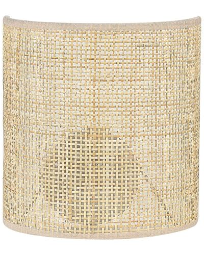 Beliani Wandleuchte Rattan natürlich halbrund Boho modern Cario Beliani Wandleuchte Rattan natürlich halbrund Boho modern Cario von Beliani