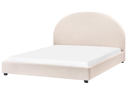 Wasserbett aus Stoff hell beige mit Kopfteil 160 x 200 cm Vaucluse Wasserbett aus Stoff hell beige mit Kopfteil 160 x 200 cm Vaucluse von Beliani