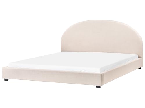 Wasserbett aus Stoff hell beige mit Kopfteil 180 x 200 cm Vaucluse Wasserbett aus Stoff hell beige mit Kopfteil 180 x 200 cm Vaucluse von Beliani