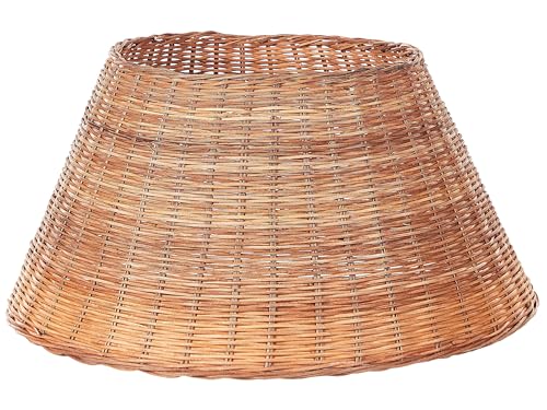 Weihnachtsbaumkragen Rattan braun 50 cm Abdeckung für Baumständer Chant von Beliani