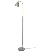 Deluxe - 1 helle Stehlampe Messing, warmes Grau - Belid von Belid