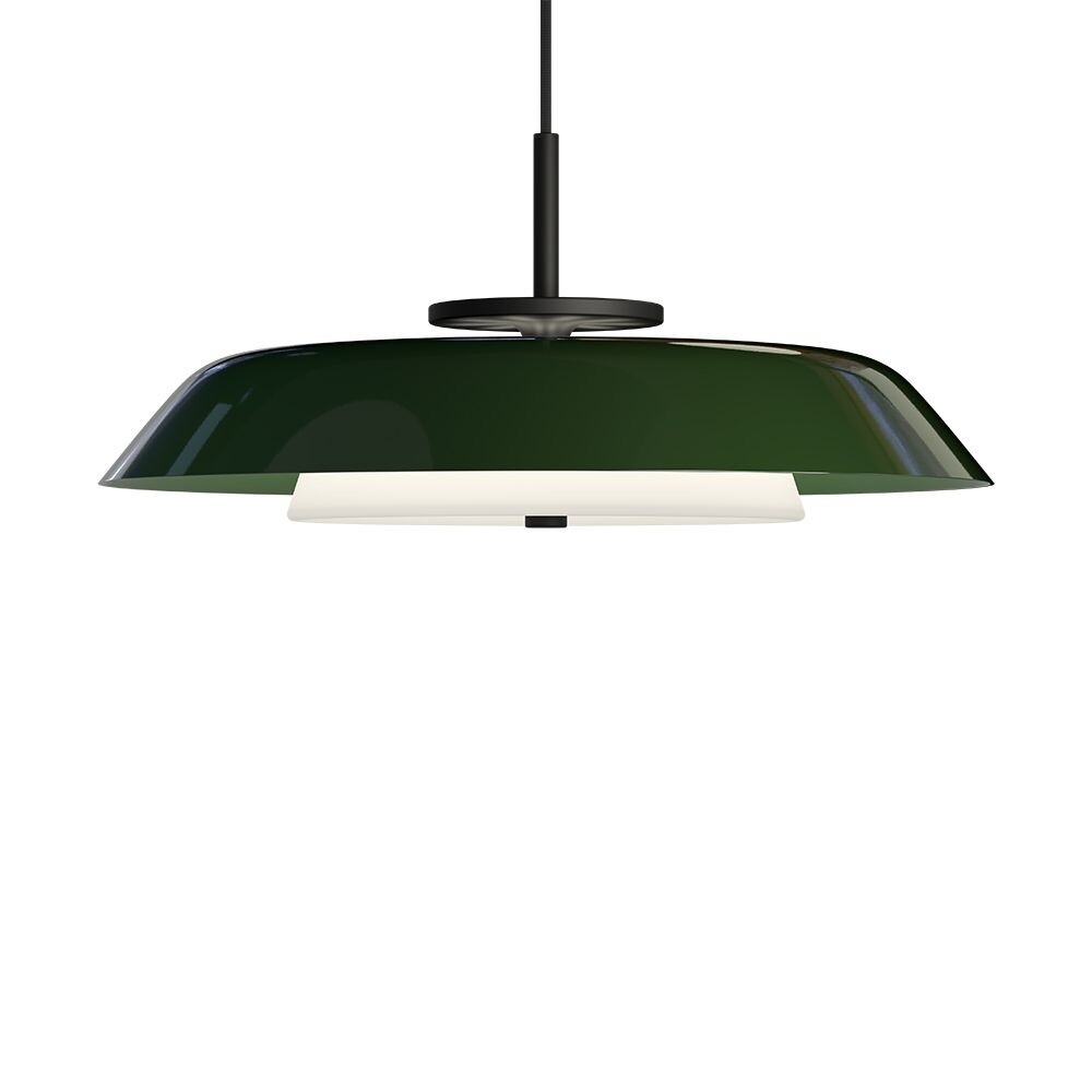 Belid - Horisont Pendelleuchte Ø43 Matt Black/Shiny Forest Green Belid von Belid