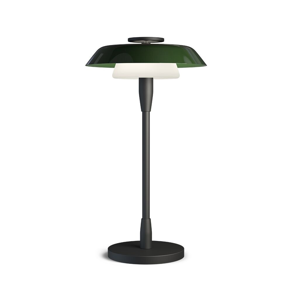 Belid - Horisont Tischleuchte H36,5 Matt Black/Shiny Forest Green von Belid