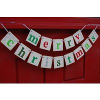 Frohe Weihnachten Banner Dekoration, Photoprop, Girlande von BelieveBannerCo