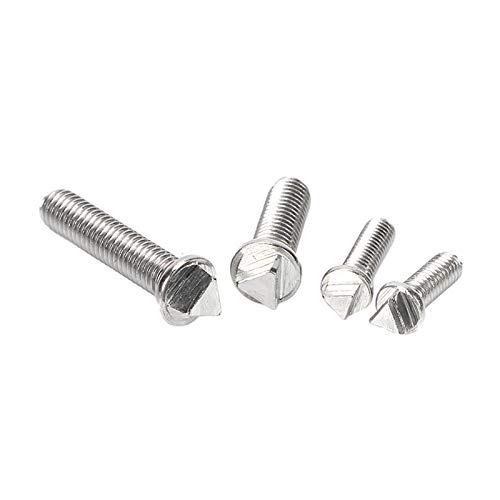 5Pcs M6/M8/M10 304 Edelstahl Triangular Kopfschraube Anti-Diebstahl-Schrauben Bolt M10 (5 Stück), 50mm von Believewang