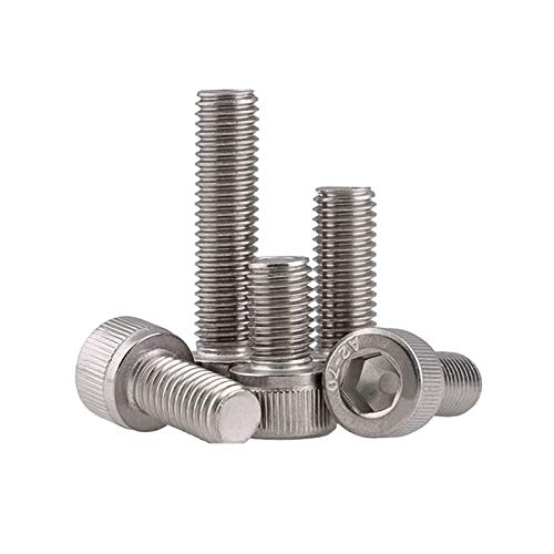 Edelstahl Hex Kantschraube M1.4-M3 * 2mm-100mm Bolt Sechskantschrauben M3X100 (5 Stück) von Believewang