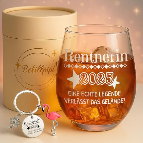 Belillpipi Rentner Geschenke für Frauen Kollegen, Weinglas mit Gravur Renteneintritt Ruhestand, Weinglas Abschiedsgeschenk für Kollege Oma Geburtstag Weihnachten, 440ml Belillpipi Rentner Geschenke für Frauen Kollegen, Weinglas mit Gravur Renteneintritt Ruhestand, Weinglas Abschiedsgeschenk für Kollege Oma Geburtstag Weihnachten, 440ml von Belillpipi
