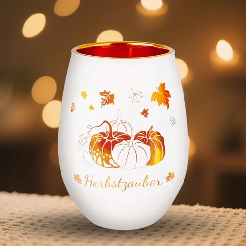 Windlicht Herbstzauber mit Kürbis & Ahornblatt – Herbstliche Teelichtdeko – Geschenkidee für Zuhause Windlicht Herbstzauber mit Kürbis & Ahornblatt – Herbstliche Teelichtdeko – Geschenkidee für Zuhause von Belillpipi