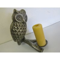 Mid Century Modern Aluminium Eule Kerzenhalter - 10 "Halloween Decor von BelindasStyleShop