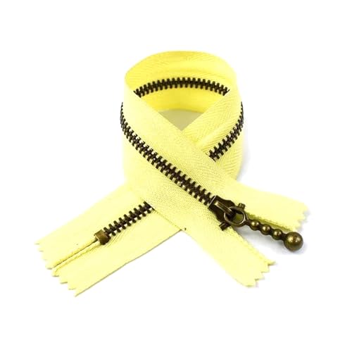 10 Stück 3# 15cm bis 40cm Metallreißverschluss geschlossenes Ende zum Nähen von Taschen und Kleidung,Gelb,15 cm 10 Stück 3# 15cm bis 40cm Metallreißverschluss geschlossenes Ende zum Nähen von Taschen und Kleidung,Gelb,15 cm von Belivceng