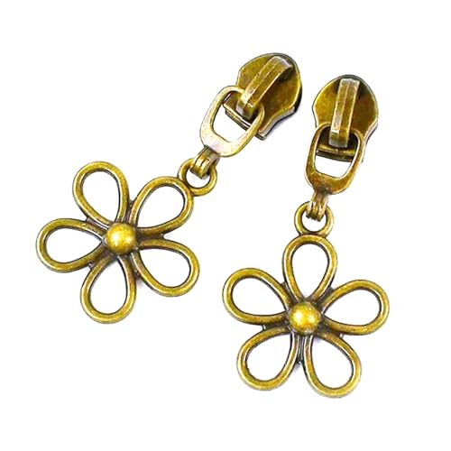 20 Stück 5# Blumen-Reißverschlussschieber für Nylonbandtaschen zum Nähen,C-Bronze,Nr. 5 – 20 Stück 20 Stück 5# Blumen-Reißverschlussschieber für Nylonbandtaschen zum Nähen,C-Bronze,Nr. 5 – 20 Stück von Belivceng