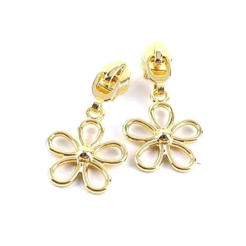 20 Stück 5# Blumen-Reißverschlussschieber für Nylonbandtaschen zum Nähen,C-Light Gold,Nr. 5 – 20 Stück 20 Stück 5# Blumen-Reißverschlussschieber für Nylonbandtaschen zum Nähen,C-Light Gold,Nr. 5 – 20 Stück von Belivceng