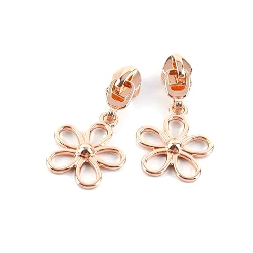 20 Stück 5# Blumen-Reißverschlussschieber für Nylonbandtaschen zum Nähen,C-Roségold,Nr. 5 – 20 Stück 20 Stück 5# Blumen-Reißverschlussschieber für Nylonbandtaschen zum Nähen,C-Roségold,Nr. 5 – 20 Stück von Belivceng