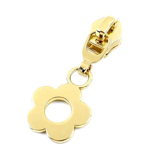 20 Stück 5# Blumen-Reißverschlussschieber für Nylonbandtaschen zum Nähen,D-Light Gold,Nr. 5 – 20 Stück 20 Stück 5# Blumen-Reißverschlussschieber für Nylonbandtaschen zum Nähen,D-Light Gold,Nr. 5 – 20 Stück von Belivceng