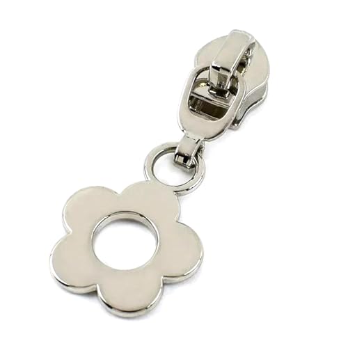20 Stück 5# Blumen-Reißverschlussschieber für Nylonbandtaschen zum Nähen,D-Silber,Nr. 5 – 20 Stück 20 Stück 5# Blumen-Reißverschlussschieber für Nylonbandtaschen zum Nähen,D-Silber,Nr. 5 – 20 Stück von Belivceng