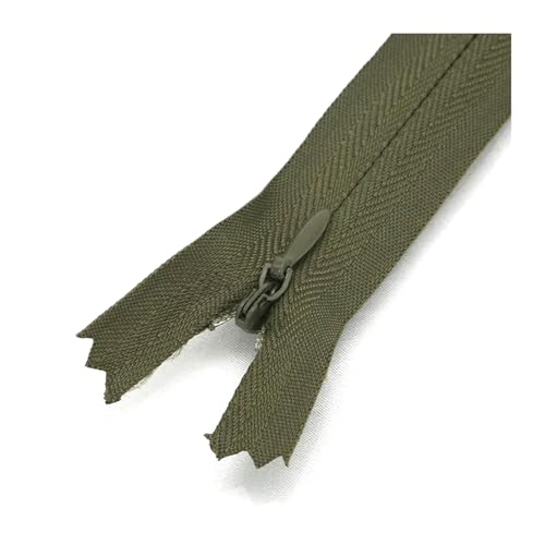 5 Stück 5# 18 cm bis 60 cm Nylon-Spulenreißverschlüsse zum Schneidern von Kleidern, Kissen, Röcken und Hosen, unsichtbares Reparaturset,Armeegrün,50 cm 5 Stück 5# 18 cm bis 60 cm Nylon-Spulenreißverschlüsse zum Schneidern von Kleidern, Kissen, Röcken und Hosen, unsichtbares Reparaturset,Armeegrün,50 cm von Belivceng