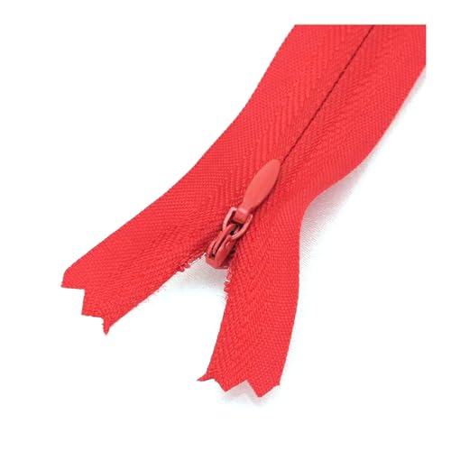 5 Stück 5# 18 cm bis 60 cm Nylon-Spulenreißverschlüsse zum Schneidern von Kleidern, Kissen, Röcken und Hosen, unsichtbares Reparaturset,Rot,18 cm 5 Stück 5# 18 cm bis 60 cm Nylon-Spulenreißverschlüsse zum Schneidern von Kleidern, Kissen, Röcken und Hosen, unsichtbares Reparaturset,Rot,18 cm von Belivceng