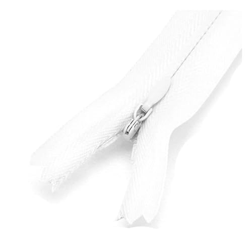 5 Stück 5# 18 cm bis 60 cm Nylon-Spulenreißverschlüsse zum Schneidern von Kleidern, Kissen, Röcken und Hosen, unsichtbares Reparaturset,Weiß,30 cm 5 Stück 5# 18 cm bis 60 cm Nylon-Spulenreißverschlüsse zum Schneidern von Kleidern, Kissen, Röcken und Hosen, unsichtbares Reparaturset,Weiß,30 cm von Belivceng