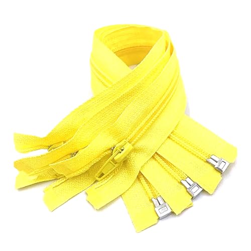 5 Stück 5# 30cm bis 70cm Nylon-Spiralreißverschluss offen zum Nähen in Großpackung,Gelb,40 cm 5 Stück 5# 30cm bis 70cm Nylon-Spiralreißverschluss offen zum Nähen in Großpackung,Gelb,40 cm von Belivceng