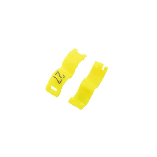 Innendurchmesser 2,7 mm 3 mm 4 mm 4,5 mm 5 mm Kanarienvogel-Clipring, Vogeltaube, kleiner Papagei, Beinringe, Vögel, Fußringe,Gelb,3 mm - 20 Stück von Belivceng