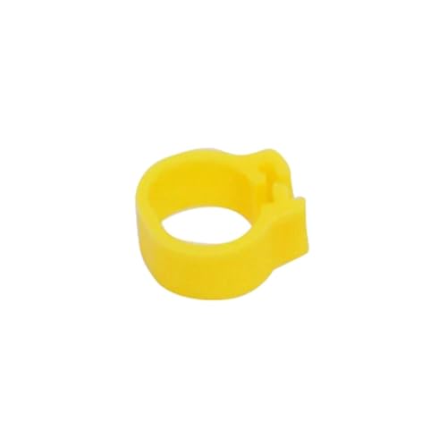 Vögel Füße Ringe Innen Durchmesser 8mm Taube Bein Geflügel Taube Papagei Clip Ringe Bauernhof Tier Liefert,Gelb,100 Stück von Belivceng