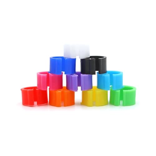 Vögel Taube Füße Ringe Innen Durchmesser 8mm Kunststoff Dove Clip Wachtel Fuß Ring,Gelb,100 Stück Vögel Taube Füße Ringe Innen Durchmesser 8mm Kunststoff Dove Clip Wachtel Fuß Ring,Gelb,100 Stück von Belivceng